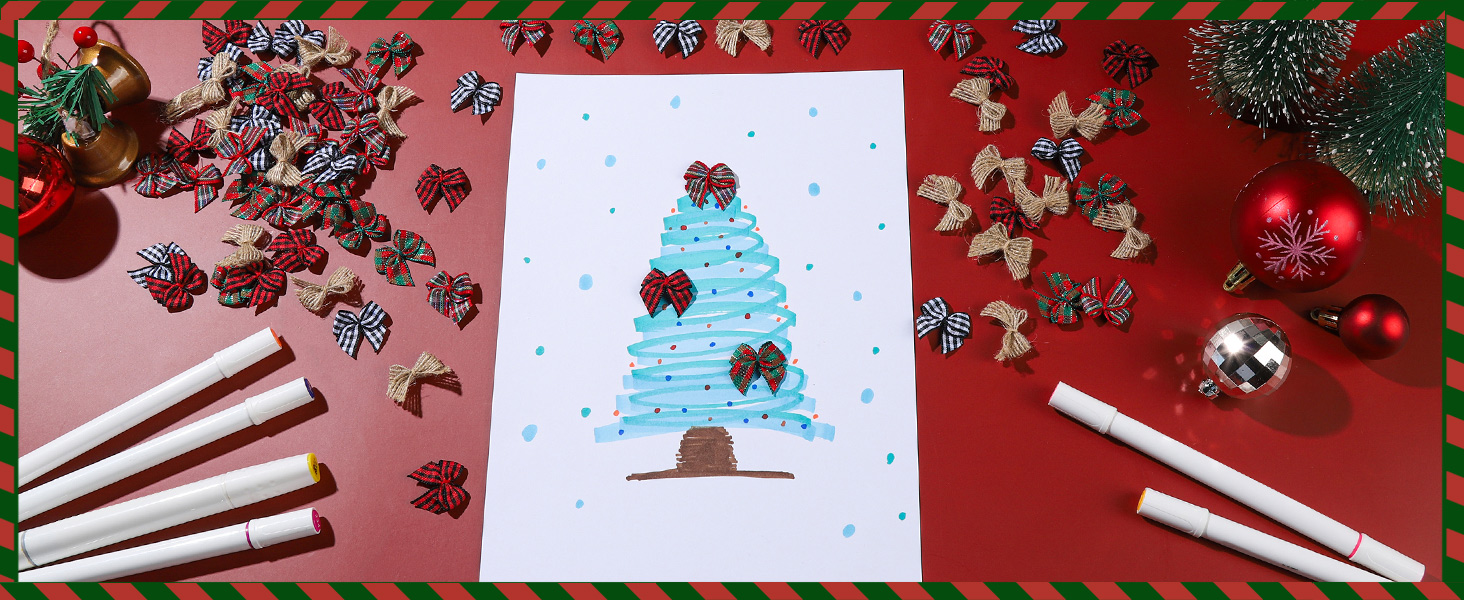 plaid christmas ribbon