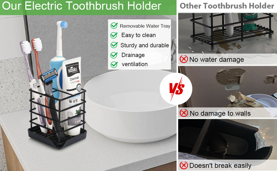 tooth brush holder for bathroom