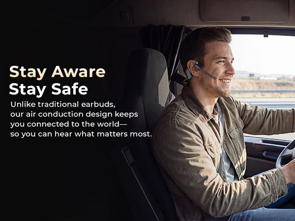 open ear headset with mic