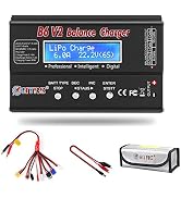 LiPo Battery charger RC Car Balance Charger, 1S-6S Digital Discharger Battery Pack Charger 80W 6A...