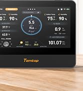 Temtop W100 Smart Weather Station & Indoor Air Quality Monitor | 7" WiFi Touchscreen, Indoor & Ou...