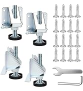 Celuisiva Heavy Duty Leveling Feet, 4 PCS Furniture Levelers with Screws