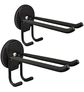 ULIBERMAGNET Double Layer Magnetic Hooks,Heavy Duty Magnetic Storage Hooks for Garden Tools,Shove...