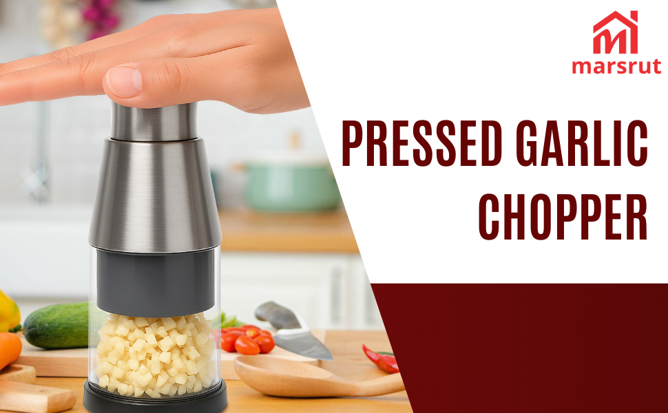 Pressed Garlic Chopper Stainless Steel