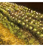 TW SHINE Outdoor Christmas Lights, 360 LED 12FT x 5FT Waterproof Christmas Net Light Outdoor Plug...