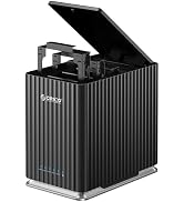 ORICO 5 Bay USB 3.1 Type-C Hard Drive Enclosure - Plug and Play DAS Storage Enclosure with 12V/10...