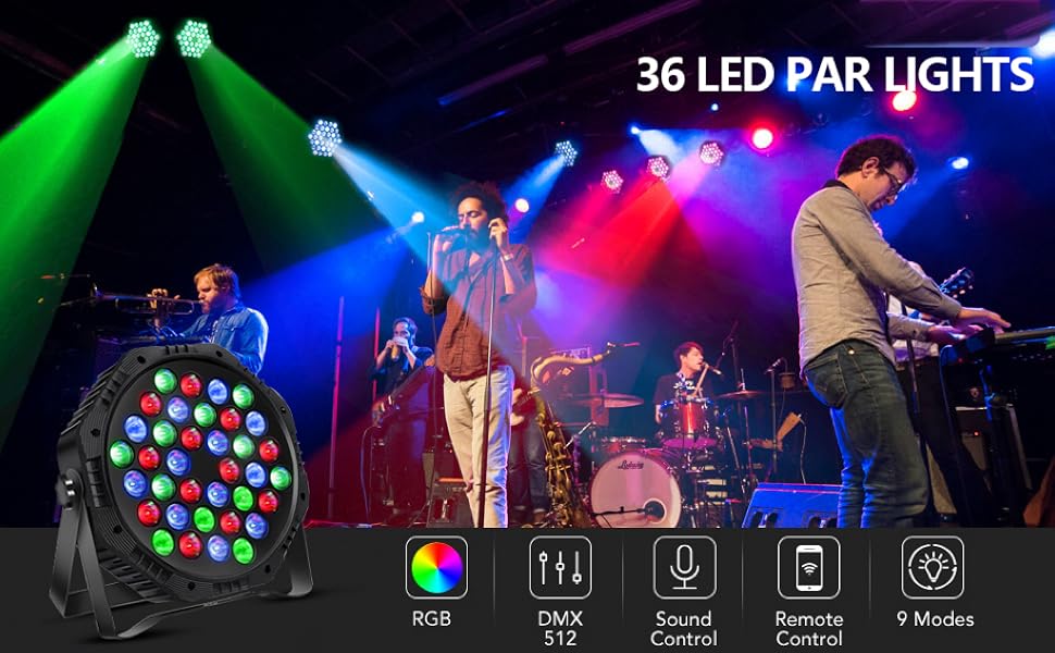 36 LED PAR LIGHTS