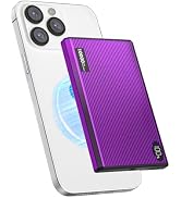 ZBF Magnetic Wireless Portable Charger 10000mAh Slim Magnetic Power Bank Charger with USB-C Cable...