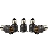 Electop E12 to E14 Socket Adapter Converter,Candelabra E12 Base Convert to European Intermediate ...