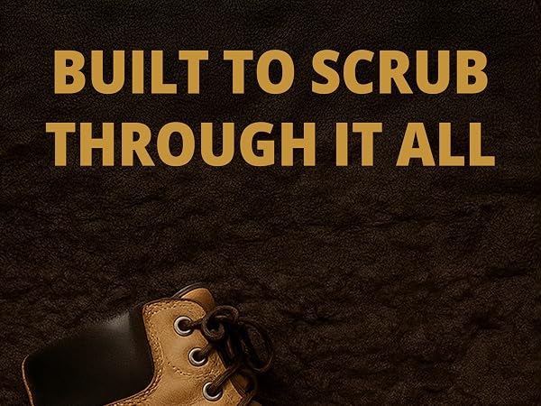 Eagle Heavy Duty Shoe Brush – Tough Synthetic Bristles for Removing Stubborn Dirt – Comfortable