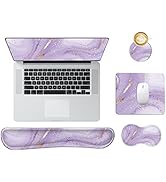 DINKY Keyboard Wrist Rest Pad, 4 in 2 Mouse Pads with Wrist Support Set Ergonomic, Memory Foam Mo...