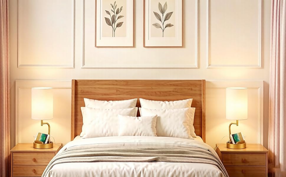 touch control usb table lamp dimmable desk lamp nightstand lamp bedside lamp for bedroom