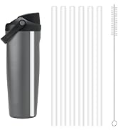 6pcs Straw Replacements for Owala FreeSip Sway 30oz, Plastic Straws Reusable with Cleaning Brush ...