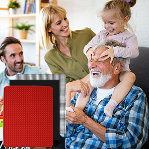 Family playing together after meal time
