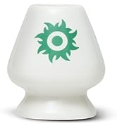 Tenzo Premium White Porcelain Matcha Green Tea Whisk Stand for Making Cafe Quality Matcha Beverag...