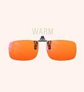 Goiteia Orange Blue Light Blocking Glasses Clip on for Migraine-Gaming Glasses for Eyes Strain/Li...