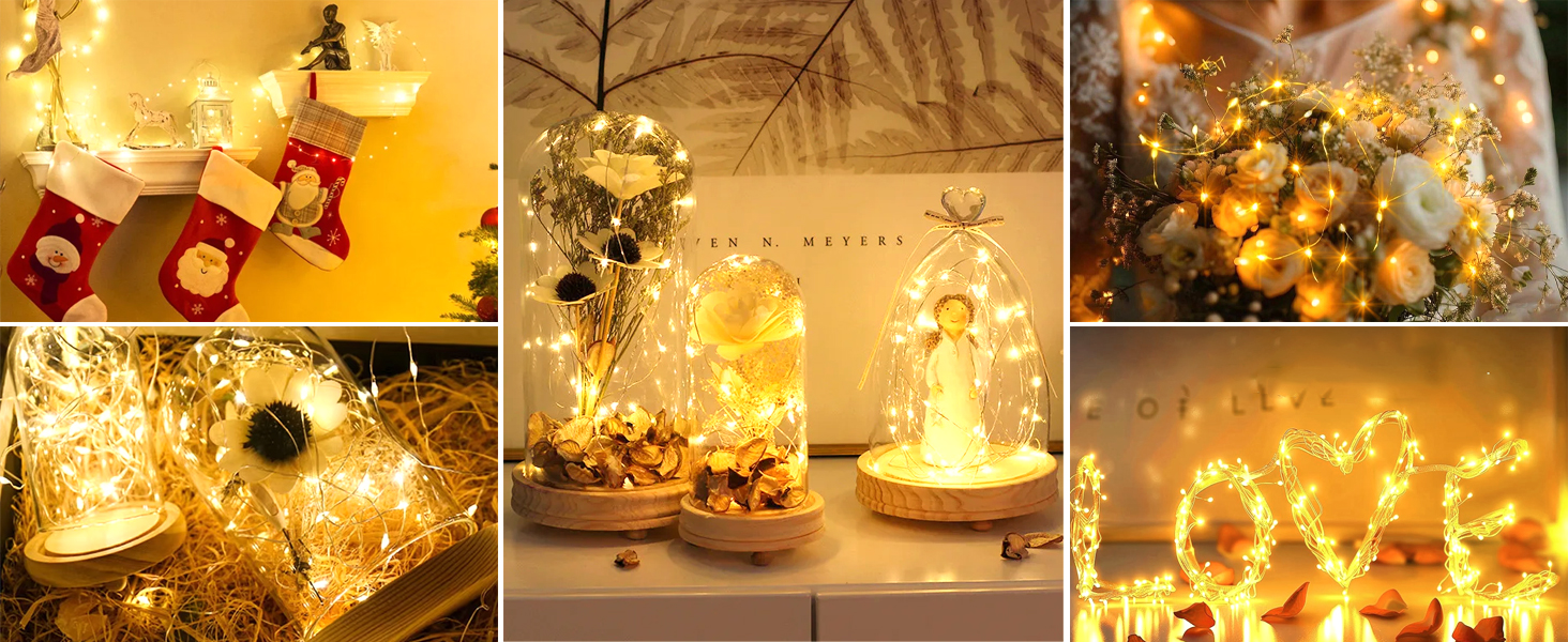 silver wire lights