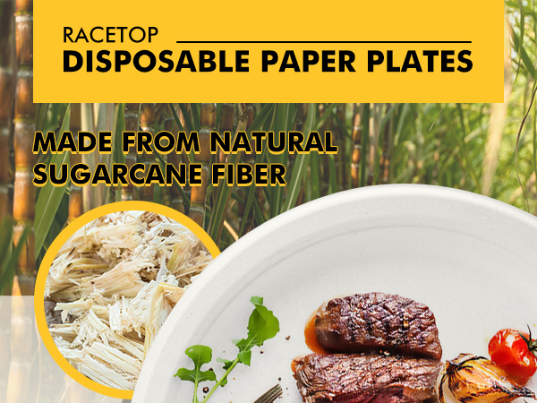 RACETOP disposable paper plates
