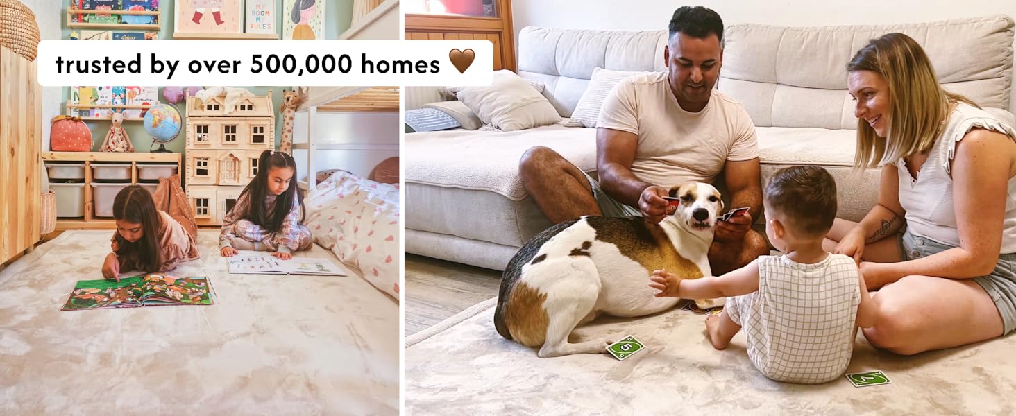 trusted by over 500,000 homes, pictures of our mat in various customers homes