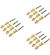 FAVOMOTO 12PCS Gallery Rails for Shelves Spindles, Metal Shelf Rail Connectors Bracket (Fits 0.24...