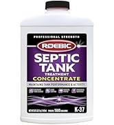 Roebic K-37-Q-C1500-4 Septic Tank Treatment: 32 oz, 16 oz Concentrate, Safe for All Plumbing Syst...