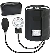 Aneroid Sphygmomanometer by LotFancy, X -Large Thigh BP Cuff(16-26in), Professional Manual Blood ...