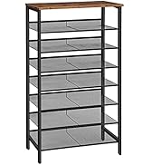 HOOBRO 8-Tier Shoe Rack, 29.5"L Shoe Shelf, Large Capacity Shoe Storage Organizer for 21-24 Pairs...