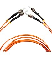 Eardion ST to ST Fiber Patch Cable, 3M (9.84ft) Multimode Duplex 50/125um OM2 LSZH Fiber Jumper- ...