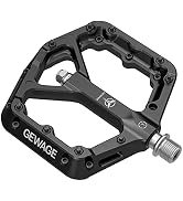 Mountain Bike Pedals - 9/16" Nylon Fiber Bicycle Flat Pedals -Bicycle Platform Pedals for Road Mo...
