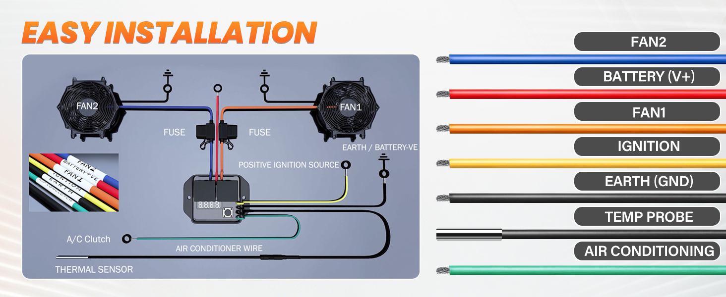 12V/24V Fans Controller Switch #0444