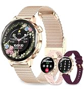 Kazunet Smart Watches for Women, 1.27'' Smartwatch (Answer/Make Calls) Compatible with iPhone/And...