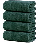 Tens Towels Pack of 4 Extra Large Bath Towels 30 x 60 Inches, 100% Cotton, Larger & Lighter Weigh...