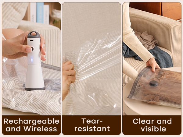 travel vacuum bags with pump