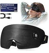 Heated Eye Mask for Dry Eyes - Silk Cordless Warm Eye Compress Moist Heat, Eye Heating Pad for St...