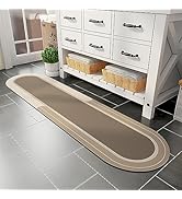 MontVoo Bathroom Rug Mat Runner Long-Bath Mat for Bathroom Non Slip Absorbent Quick Dry Thin Bath...