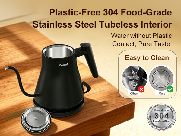 Electric kettle gooseneck tea kettle boiling hot water automatic shut off pour over coffee kettle