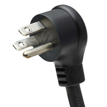 15 ft. power cord with NEMA 5-15P right-angle plug