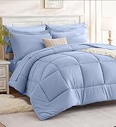 FreshCulture Twin XL Comforter Set, 5 Pieces Bed in a Bag for All Season, Twin XL Size Bedding Se...