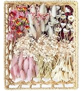 DIY Natural Dried Flower Set, Bulk Dried Flowers, Dried Flowers with Stems, Handmade Dried Flower...