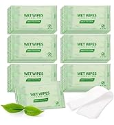 100 Pack Tea Wet Wipes Individually Wrapped, Individual Hand Wipes, Clean Hands Quickly, Green Te...