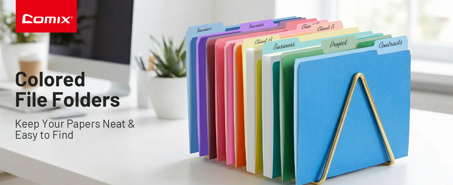Colored file folder