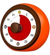 Noubnea Visual Timer for Kids, 60-Minute Silent Countdown Clock, Kitchen Timer Desk Timers for Cl...