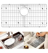 JIUBAR Sink protectors for kitchen sink,Detachable 304 Stainless Steel Material sink rack for bot...