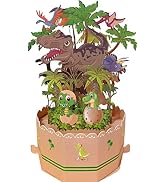 LINSINA Funny Pop Up Birthday Card for Women Men Kids,Dinosaur Birthday Gift Cards,Greeting Cards...