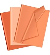 30 Sheets Orange Tissue Paper for Packaging Gift Bags Decoration, Gift Wrap Tissue Paper Bulk for...