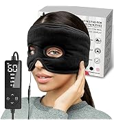 Moist Heat Sinus Pressure Relief Mask with 3 Heat Settings, USB Powered Extra Large Face Heating ...