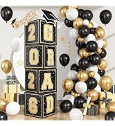 2026 Graduation Decorations, 4Pcs Graduation Boxes, So Proud of You and Class of 2026 Grad Balloo...