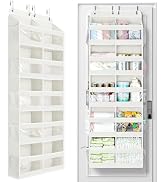 Yecaye 5-Tier Over The Door Organizer Dual-Column, 80lbs Load Extra Large Over the Door Storage o...