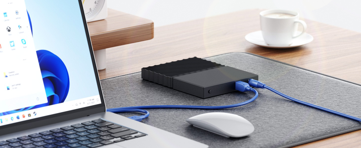 USB B 3.0 Cable for Monitor with Built-in USB Hub