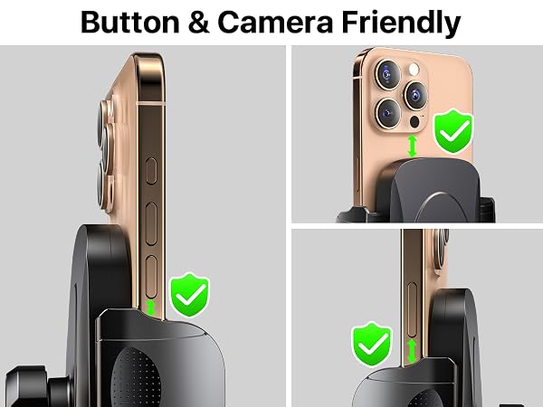 No blocking of buttons & camera